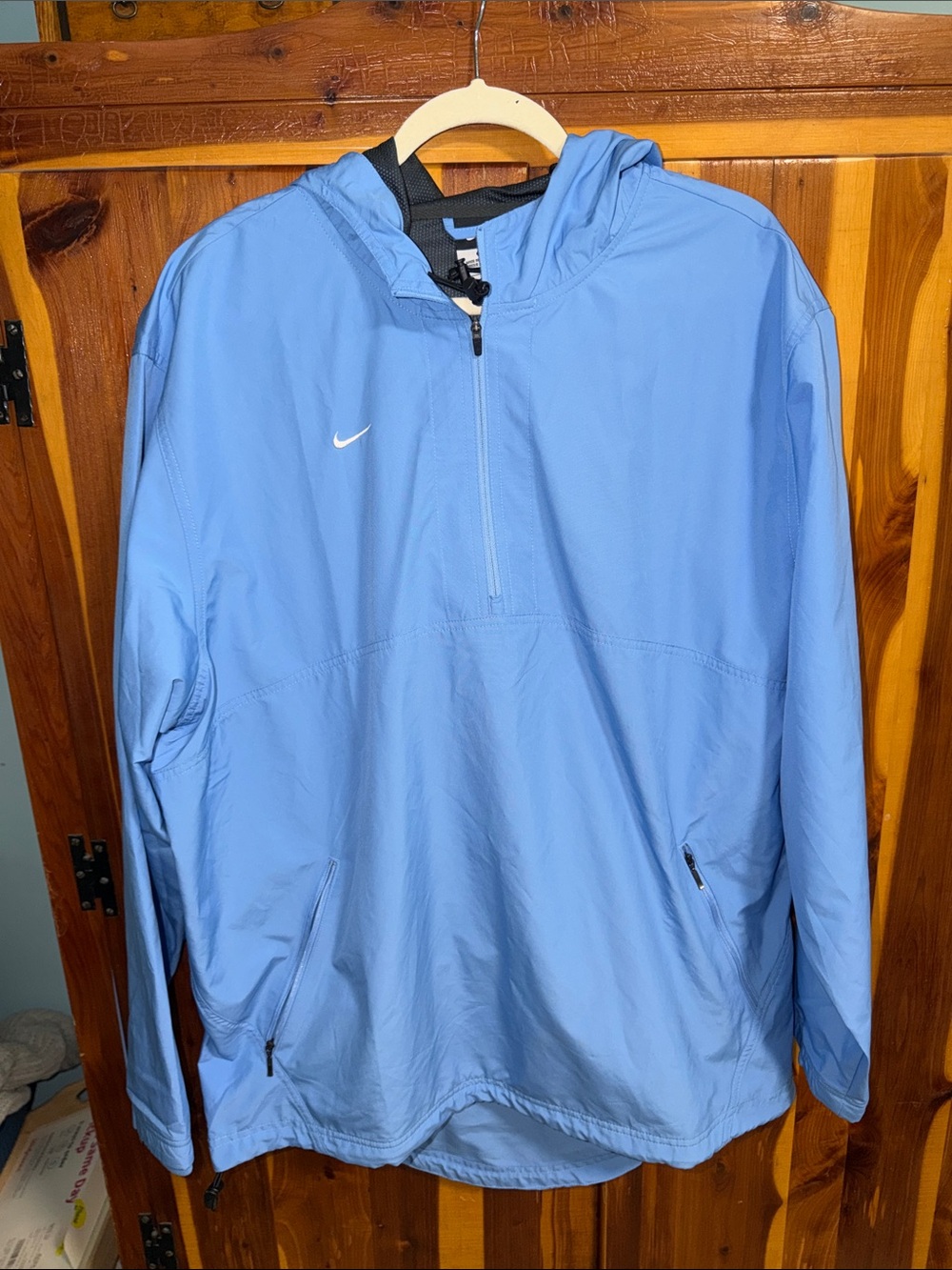 Nike Light Blue UNC Pullover Hooded Windbreaker